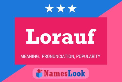 Lorauf Name Poster