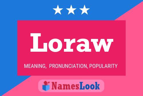 Loraw Name Poster