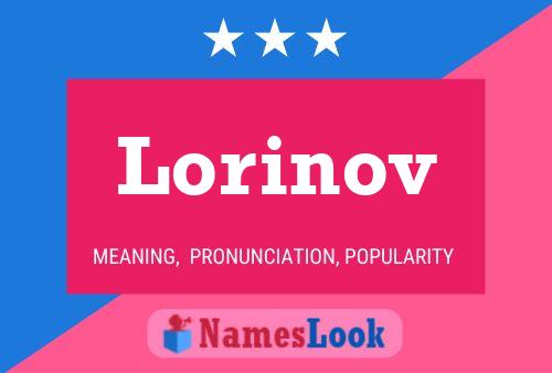 Lorinov Name Poster