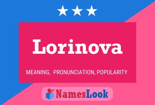 Lorinova Name Poster