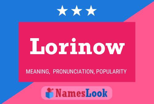 Lorinow Name Poster