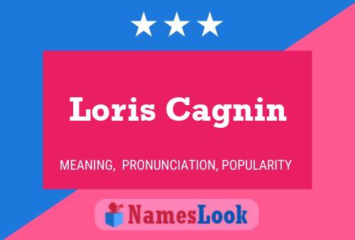 Loris Cagnin Name Poster