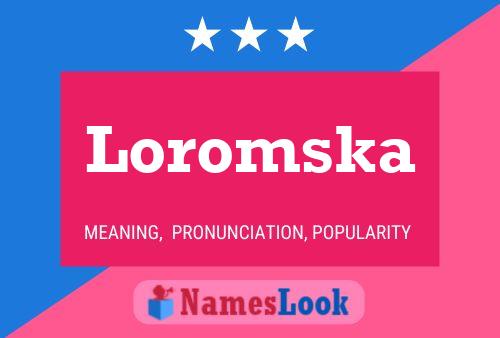 Loromska Name Poster