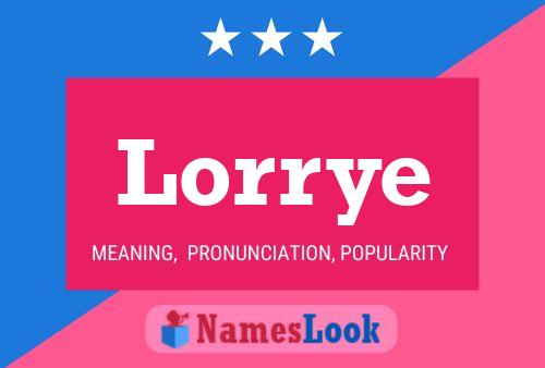 Lorrye Name Poster