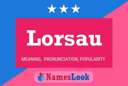 Lorsau Name Poster