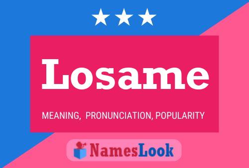 Losame Name Poster