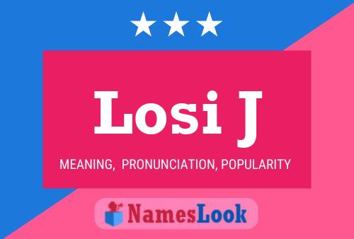 Losi J Name Poster