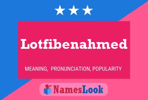 Lotfibenahmed Name Poster