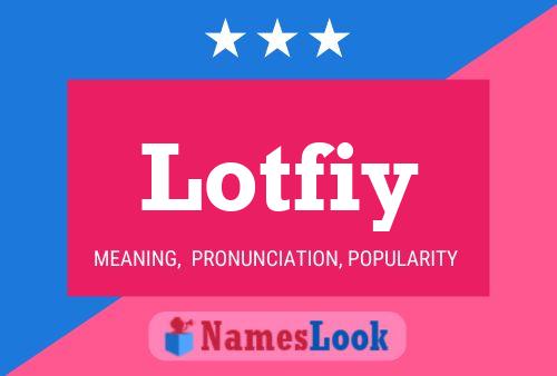 Lotfiy Name Poster