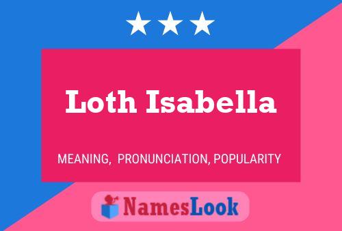 Loth Isabella Name Poster