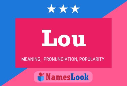 Lou Name Poster