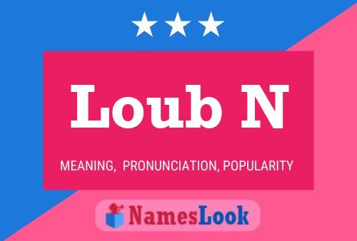 Loub N Name Poster