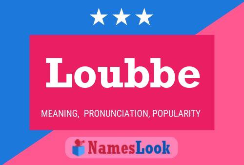 Loubbe Name Poster