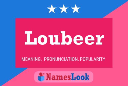 Loubeer Name Poster