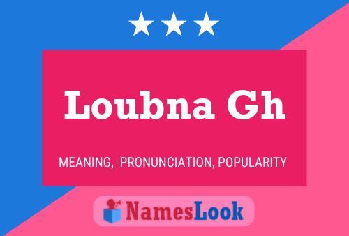 Loubna Gh Name Poster