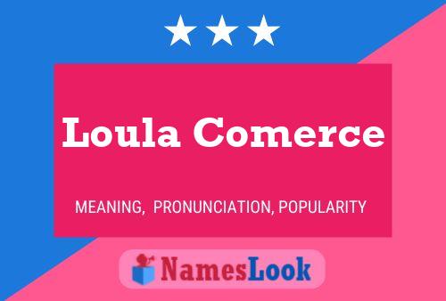 Loula Comerce Name Poster