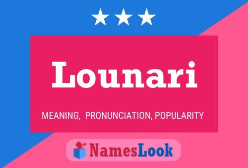 Lounari Name Poster