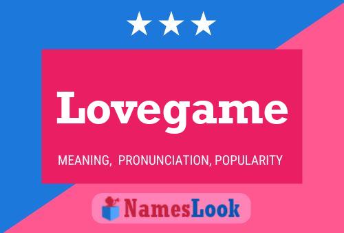 Lovegame Name Poster