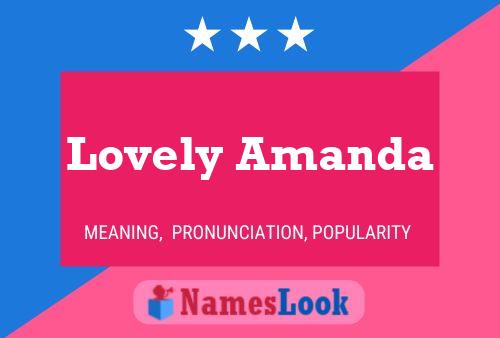 Lovely Amanda Name Poster