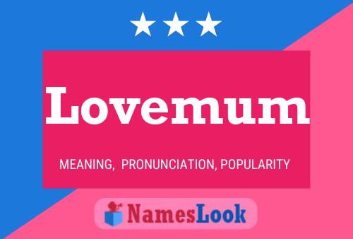 Lovemum Name Poster