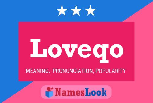 Loveqo Name Poster