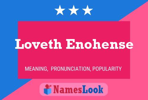 Loveth Enohense Name Poster