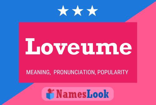 Loveume Name Poster