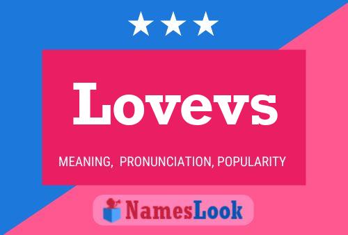 Lovevs Name Poster