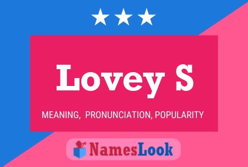 Lovey S Name Poster