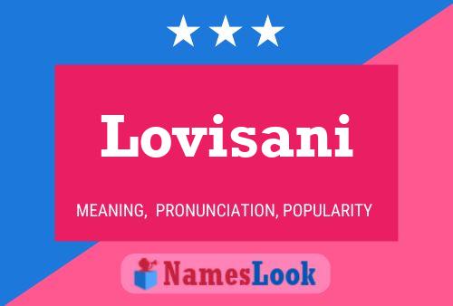 Lovisani Name Poster