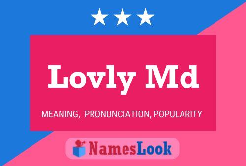 Lovly Md Name Poster