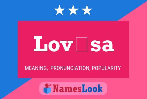 Lovísa Name Poster