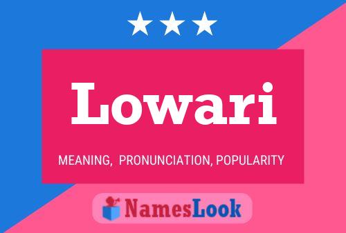 Lowari Name Poster