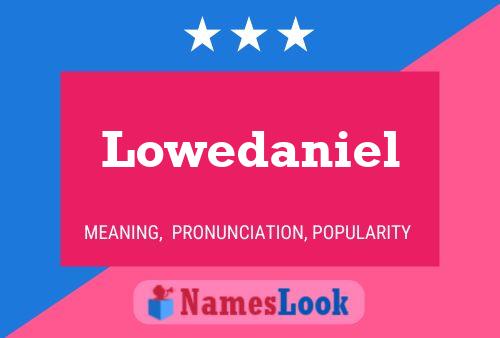 Lowedaniel Name Poster