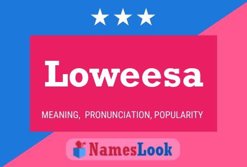 Loweesa Name Poster