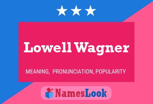 Lowell Wagner Name Poster