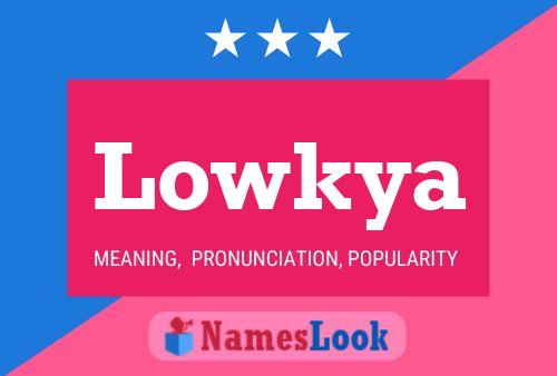 Lowkya Name Poster