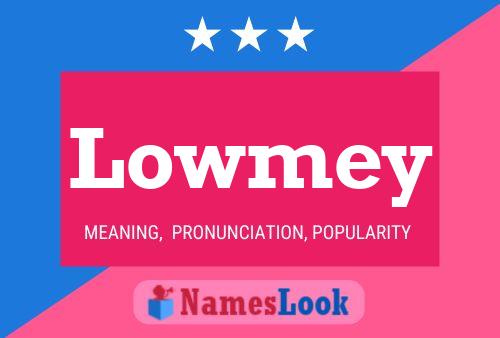 Lowmey Name Poster