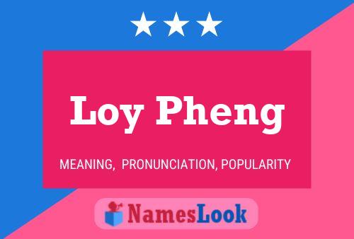 Loy Pheng Name Poster