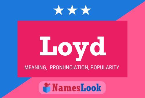 Loyd Name Poster