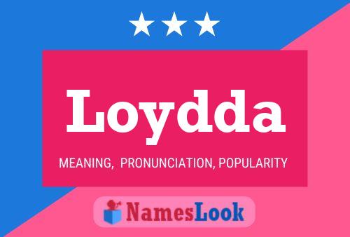 Loydda Name Poster