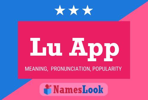 Lu App Name Poster