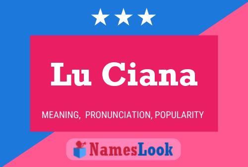 Lu Ciana Name Poster