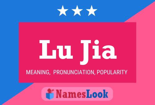 Lu Jia Name Poster