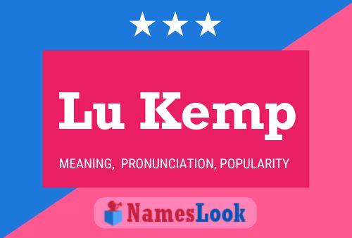 Lu Kemp Name Poster