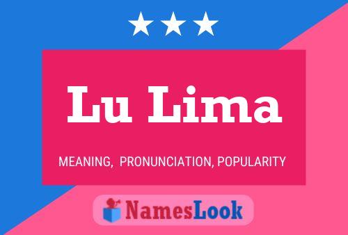 Lu Lima Name Poster