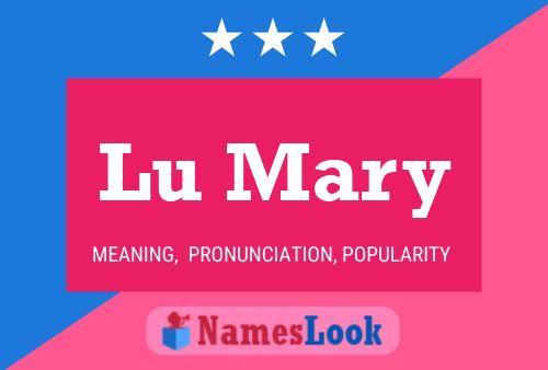 Lu Mary Name Poster