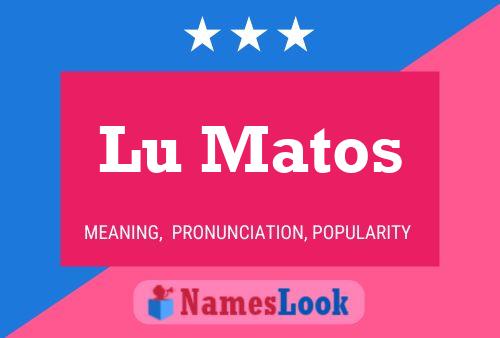 Lu Matos Name Poster