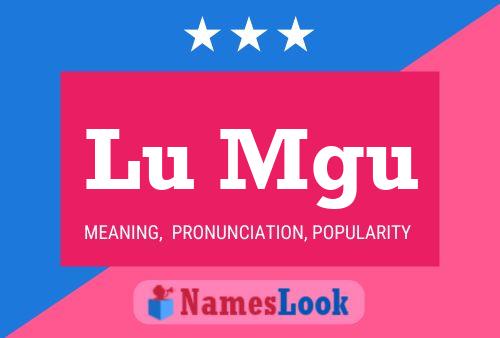 Lu Mgu Name Poster