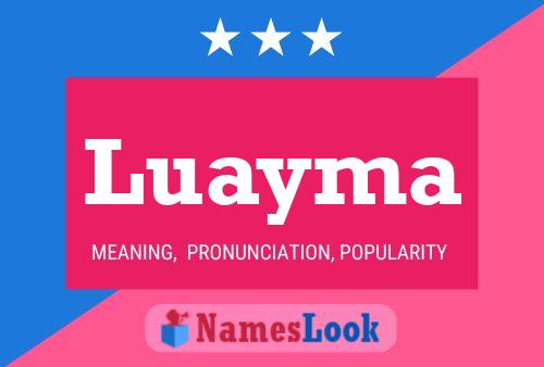 Luayma Name Poster